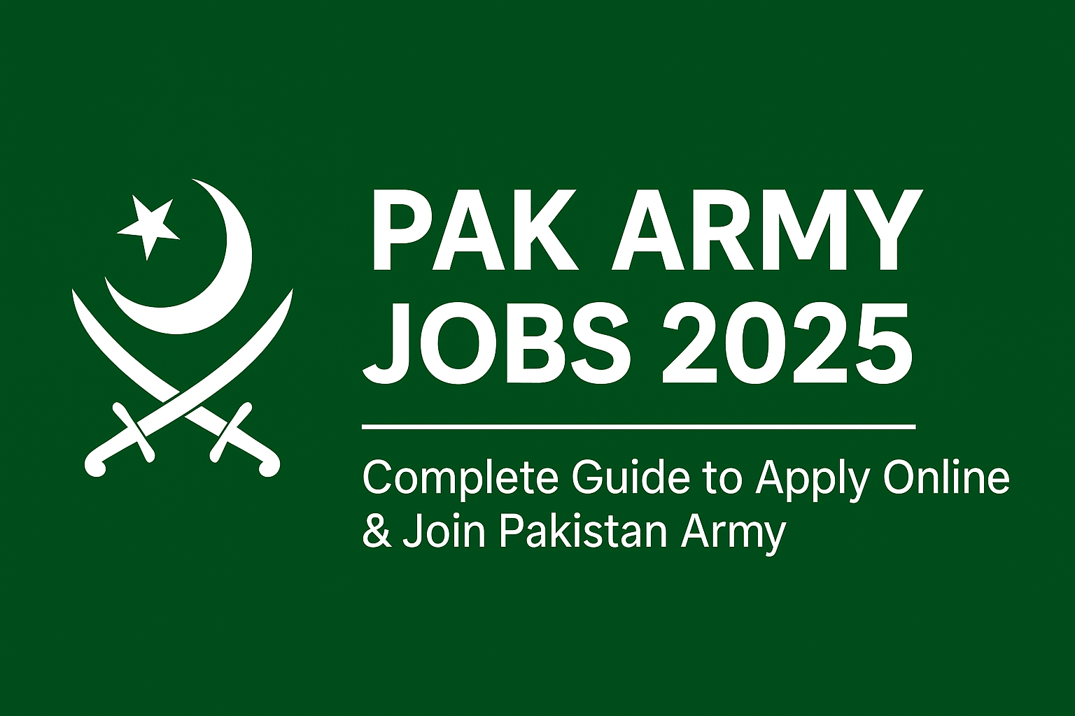 Pak Army jobs