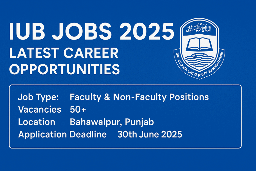 IUB JOBS 2025