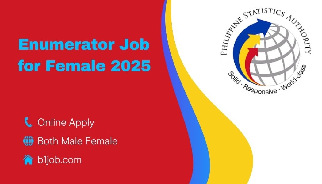 Enumerator Job for Female 2025